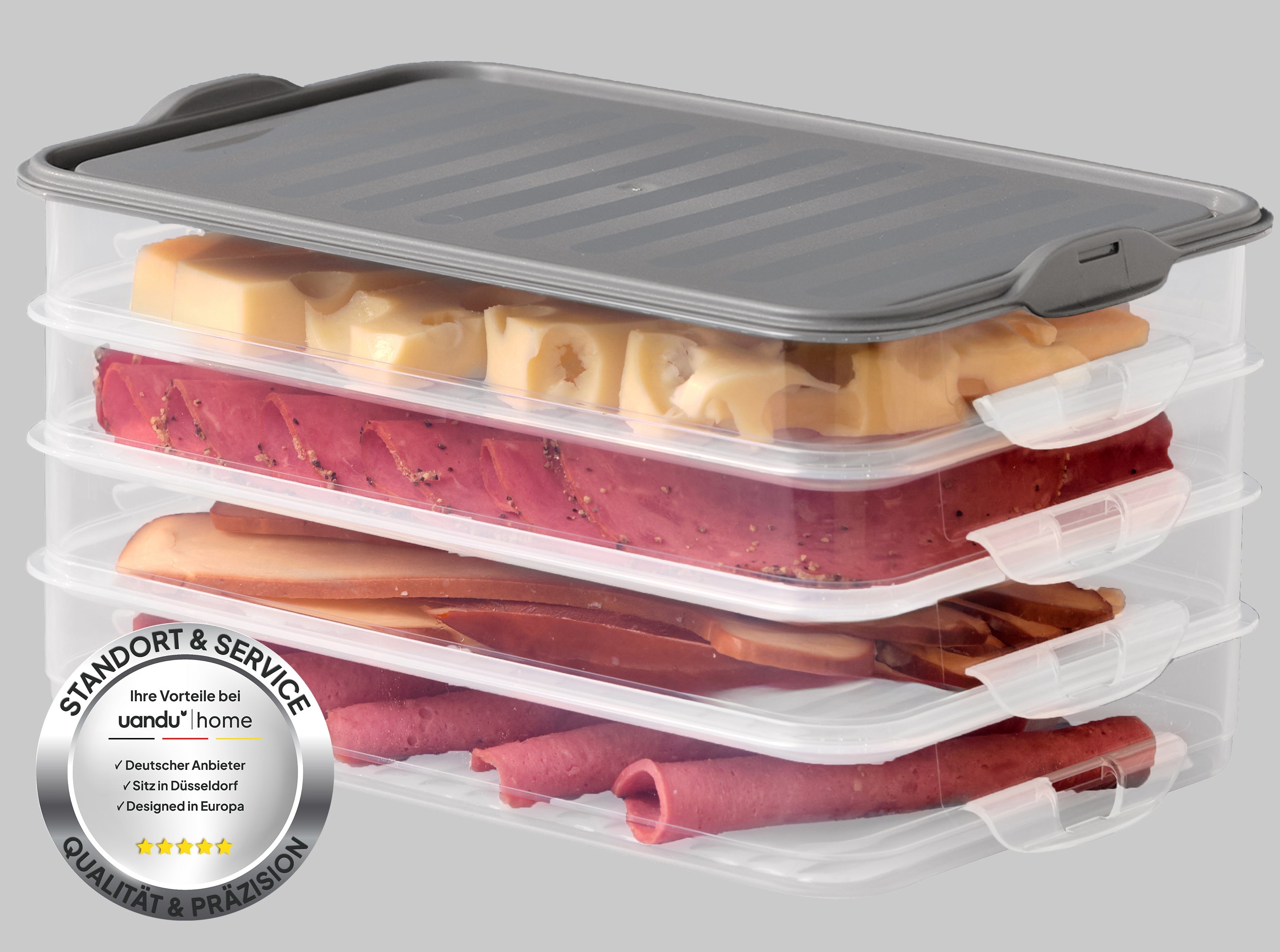 uandu Aufschnittboxen für Kühlschrank