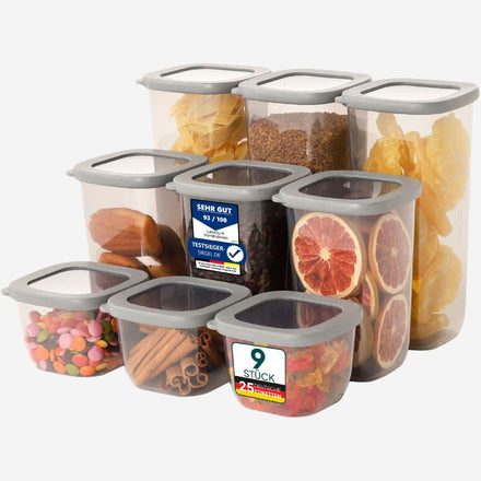 9 Mix - Vorratsdosen mit Deckel