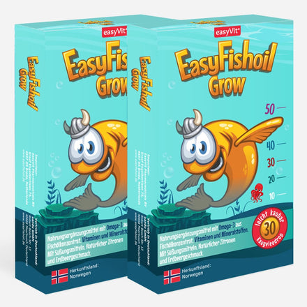 EasyFishoil Grow - Omega 3 Kinder - 2x30 Stück