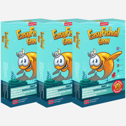 EasyFishoil Grow - Omega 3 Kinder - 3x30 Stück