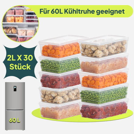 60L Gefrierbox Set 30St (30 x 2 L) ür 60L Gefrierschrank