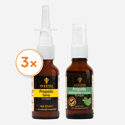 Propolis Spray (x3) & Propolis Halsspray (x3)