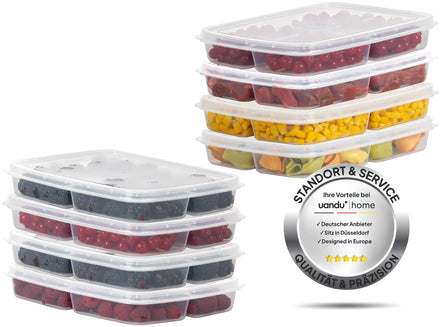 Gefrierbox Set, Frischhaltedosen mit Deckel