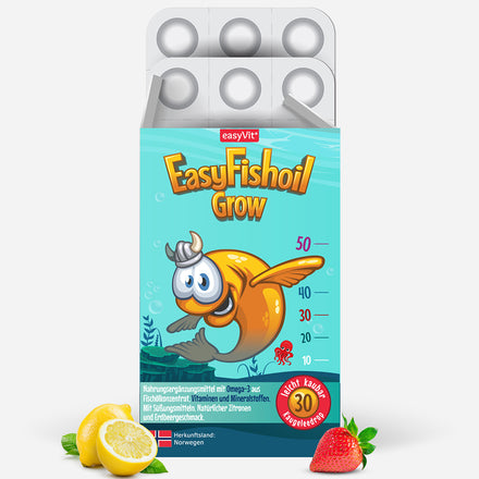 EasyFishoil Grow - Omega 3 Kinder - 30 Stück