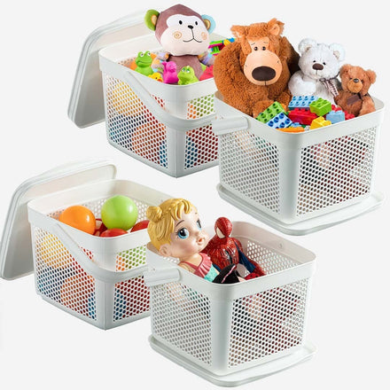 Kunststoff Korb Rattan - 5Lx4 set
