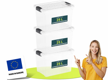 25L - Aufbewahrungsboxen mit Deckel