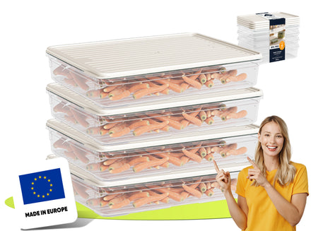 uandu Gefrierbox Set, Frischhaltedosen mit Deckel