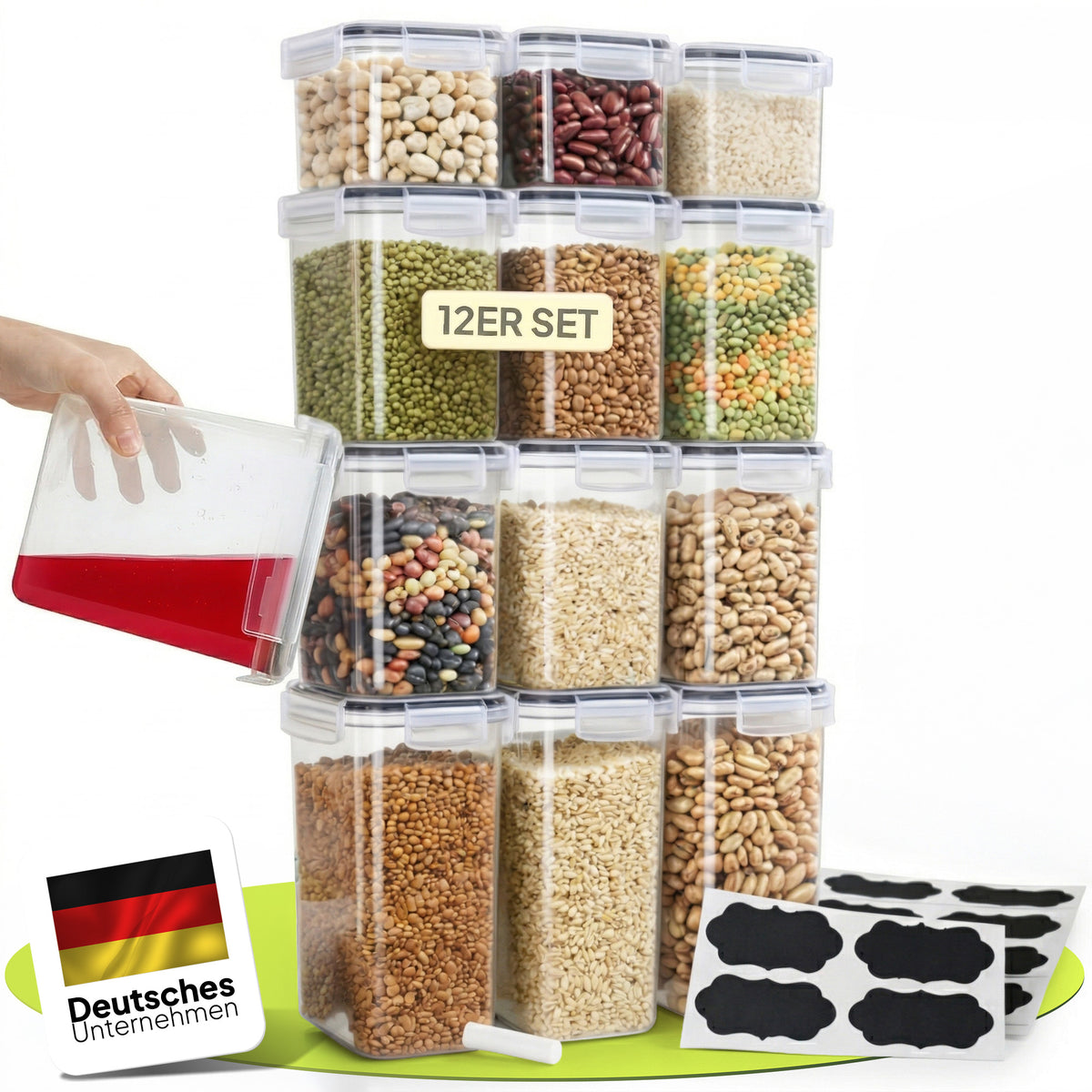 Vorratsdosen mit Deckel 24er-Set