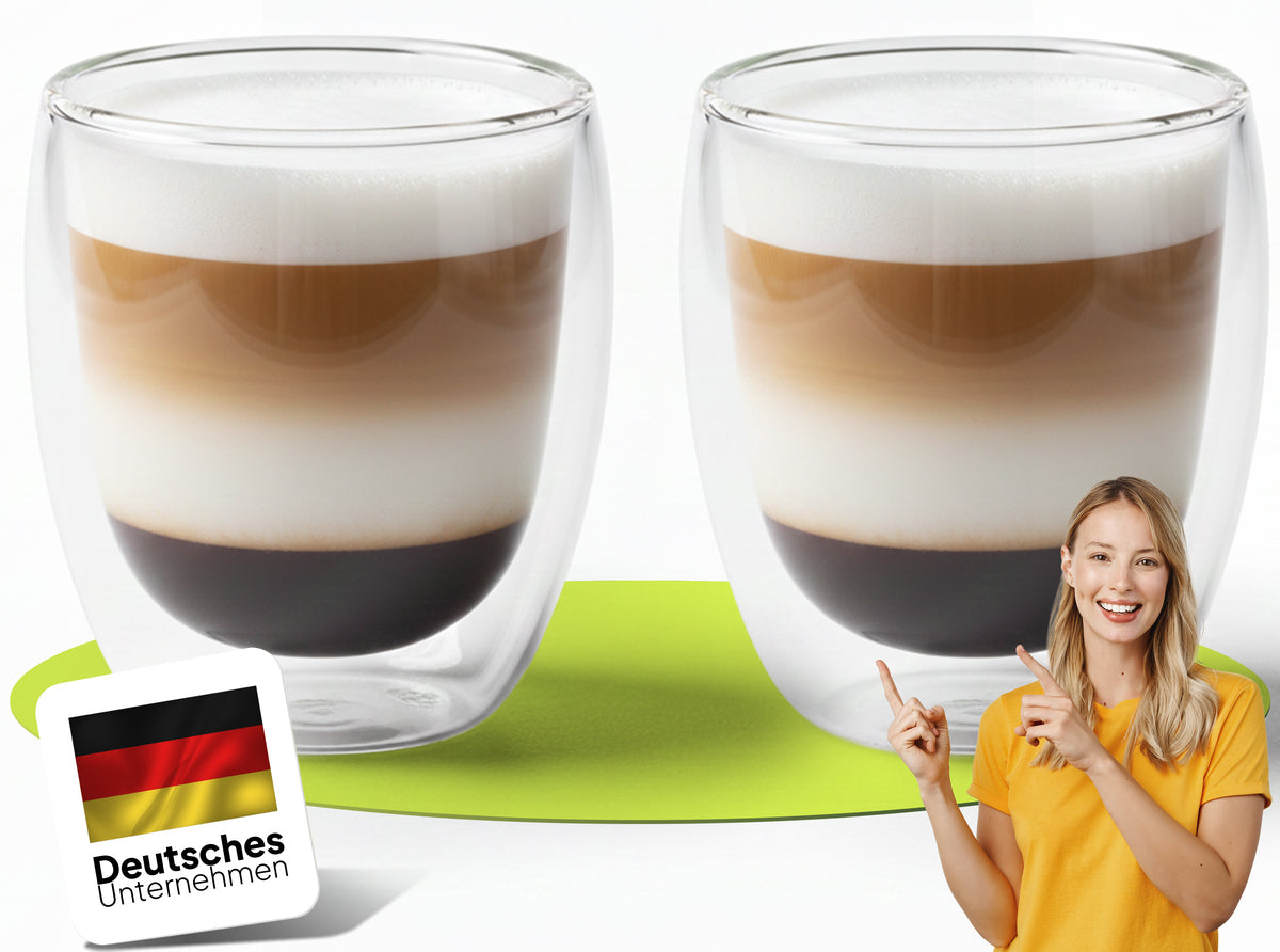doppelwandige Glas Set