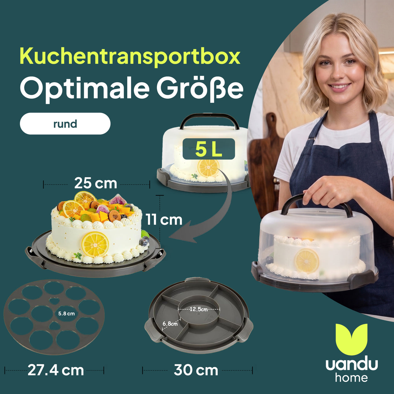Kuchen Transportbox Rund – uandu